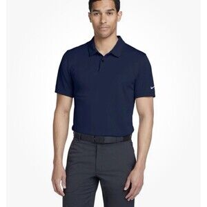 Nike Blue Dri Essentials Solid Short Sleeve Polo Shirt BV6042-410 Size 2XL, XXL